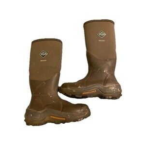MUCK Boots Wetland Men’s 8 Brown Rain Snow Work Shoes *READ FLAWS*